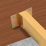 Suporte Para Barra D cama Bicromatizado 10 Unid Parafusos