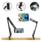 Suporte Para Cama Mesa Braço Articulado iPad Tablet Celular