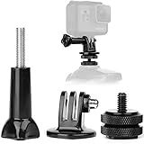 Suporte Para Câmera Hot Shoe Para Adaptador De Parafuso De Tripé De 1 4 20 Para Montagem De Calçado Flash Para DSLR Camera Rig Pacote Com 2 Gopro Hot Shoe Mount