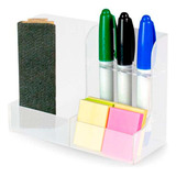 Suporte Para Canetões E Apagador Quadro Branco Kit 5 Peças