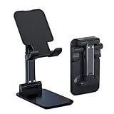 Suporte Para Celular Articulado Dobrável Suporte De Mesa Para Celular Ajustável Universal Compatível Com Smartphone Tablet Preto