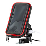 Suporte Para Celular Até 6 3 Retrovisor Moto Carregador Usb