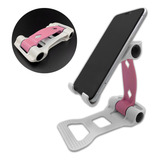 Suporte Para Celular Mesa Tripé Portátil Ajustável Rosa