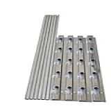 Suporte Para Churrasqueira De Alvenaria- 5 Níveis- 6 Tubos Aluminio 75cm