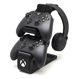 Suporte Para Dois Controles Xbox E Fone De Ouvido headphone