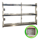 Suporte Para Espeto Suspenso Inox 59cm Grade Churrasqueira