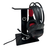 Suporte Para Fone Duplo Gamer Headset Headphone Base De Mesa