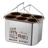 Suporte Para Garrafa De Cerveja Refrigerador De Prata u