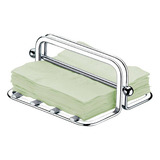 Suporte Para Guardanapos Pequenos De Mesa Bancada Ônix Luxo Cor Cromado
