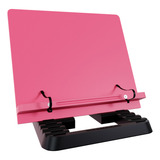Suporte Para Livro E Notebook Resistente Ergonômico Rosa
