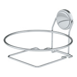 Suporte Para Lixeira Redondo 20cm Aço Carbono Luxo Cromado
