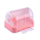 Suporte Para Mamadeira Para Bebê Porta Mamadeira Secador De Mamadeiras Com Tampa Para Bebês Organizador De Armazenamento De Garrafas De Bebê Rack De Garrafas De Grande Capacidade Com Bandeja De