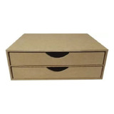 Suporte Para Mesa De Monitor Com 02 Gavetas Escritório 