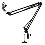 Suporte Para Microfone De Mesa Ajustável E Flexível Braço Articulado Pedestal Condensador Ideal Para Podcast Live Gravação Streamer Cantor