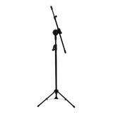 Suporte Para Microfone Pedestal Visão Pe-3ft-bk Girafa Preto