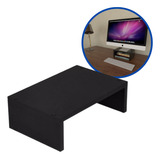 Suporte Para Monitor E Telas Moveis 30x20x10 Mdf Preto