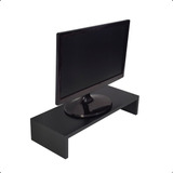 Suporte Para Monitor E Telas Moveis Escritório Mdf Preto