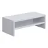 Suporte Para Monitor Mdf 33cm Duplo Notebook Pc Gamer Branco