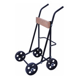 Suporte Para Motor De Popa Carrinho 4 Rodas Até 30 Hp Cor Preto