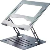 Suporte Para Notebook E Tablet Em Metal Ajustável Portátil Dobrável Apoio Base Laptop Até 17 Polegadas Com Altura Regulável Ergonômico Resistente