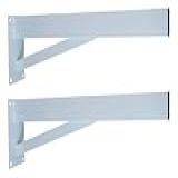 Suporte Para Pia Bancada Mesa Parafusar Reforçado Grapa Para Pia Mão Francesa 50cm 2 Unidades