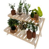 Suporte Para Plantas 2 Prateleiras Articuladas Expositora