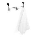 Suporte Para Porta Com 3 Ganchos Black Arthi Cor Preto