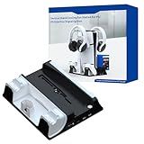 Suporte Para PS5 Com Estação De Resfriamento E Carregador De Controle Duplo Para Console Playstation 5 PS5 Base PS5 Com Ventoinha Base De Carregamento E Suporte De Jogo Não Suporta PS5 Slim 