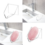 Suporte Para Sabonete Saboneteira Pia Banheiro Lavabo Clean Cor Transparente