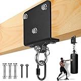 Suporte Para Saco De Pancadas Com Capacidade De 453 Kg Equipamento De Montagem De Feixe Para Saco Pesado Suporte De Teto Com Mosquetão Ganchos De Suporte Giratório De 180 Para Bolsa De Boxe