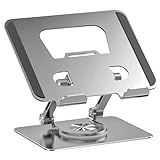 Suporte Para Tablet Mesa Metal Resistente Articulado Suporte De Ipad 9 10 Air Pedestal Portátil Ajustável Dobrável Giratório 360º De Alumínio