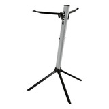 Suporte Para Teclado Ou Piano Digital Stay Slim 1100 01 Prata Em Forma De Torre