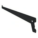 Suporte Para Trilho Cremalheira Prateleira Simples 30cm 8x Cor Preto