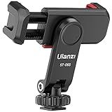 Suporte Para Tripé De Celular ULANZI ST-06S- Adaptador De Suporte Para Smartphone Com 2 Sapatas Frias- Garra Ajustável De Celular Com Rotação De 360-- Compatível Com IPhone E Todos Os Celulares
