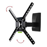 Suporte Para Tv Articulado Led Lcd Plasma De 10 A 55 Polegadas Brasforma Preto