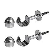 Suporte Para Varao De Cortina Cromado E Colorido 19mm Fino E 28mm Grosso 19mm Cromado