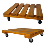 Suporte Para Vaso 30x30 Com Rodinhas