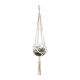 Suporte Para Vaso De Planta Cabide De Corda Rústico Algodão