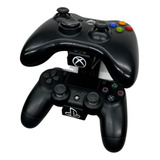 Suporte Parede Para 2 Controle Compatível Xbox One Ps4 Ps3