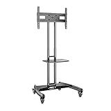 Suporte Pedestal Com Rodízios- Altura Regulável De 112cm A 152cm- TVs A Partir De 32-- Bandeja Para Notebook- A06V6-PRO- ELG
