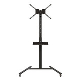 Suporte Pedestal Rodízio Com Prateleira P tv Monitor 19 A 56