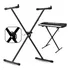 Suporte Pedestal Teclado Piano Estante Tripe Universal Music