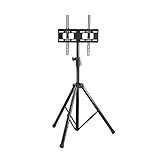 Suporte Pedestal Tipo Tripé- Ajuste De Altura- TVs Planas E Curvas- 32- A 55-- Capacidade De Até 35Kg- Preto- A06V4-TP- ELG