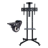Suporte Pedestal Tv Notebook Universal Com Rodinha Até 40kg