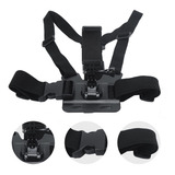 Suporte Peito Peitoral Celular Câmera Gopro Chest Band Vídeo Multifuncional Leve Ajustável Preto