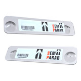 Suporte Placa Para brisa Compatível Tag Veicular Sem Parar Cor Transparente