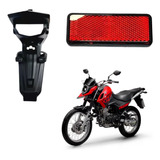 Suporte Placa Refletivo Olho Gato Xtz Crosser 150 23 24 25