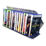 Suporte Porta 16 Jogos Ps3, Ps4, Ps5, Xbox, Blu-ray Acrílico