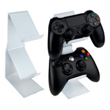 Suporte Porta 2 Controles Joystick Ps3 Ps4 Ps5 Xbox Prata 