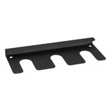 Suporte Porta 3 Taças De Vinho Preto Parede Armário Pendurad